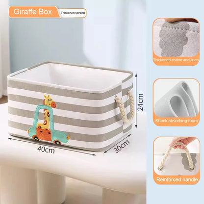Canvas Storage Basket - Toys Organizer - Just Kidding Store