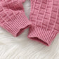 Sleeveless Waffle Knitted Jumpsuit Set - Just Kidding Store