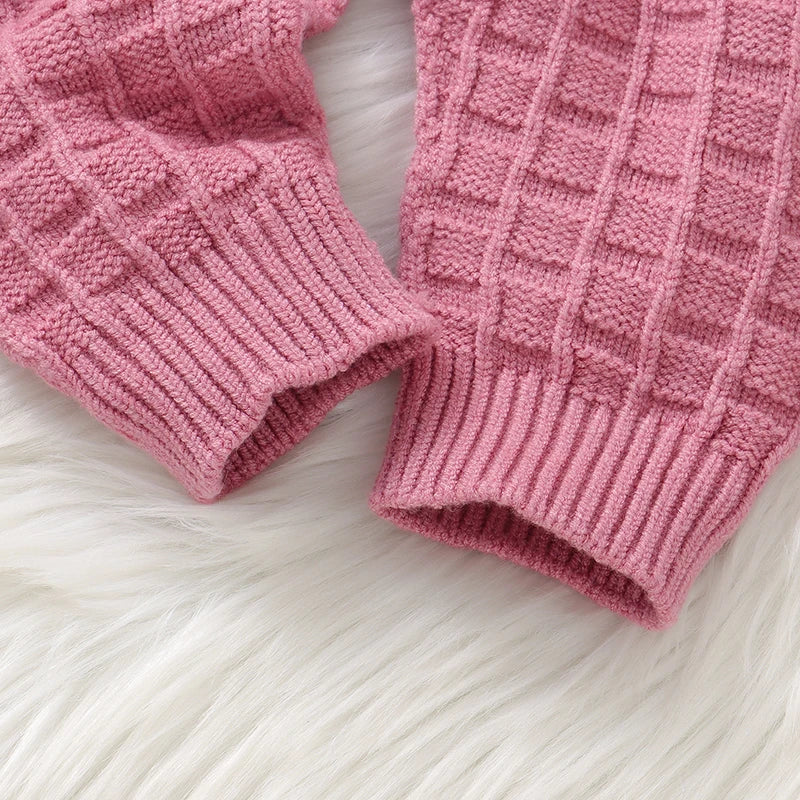 Sleeveless Waffle Knitted Jumpsuit Set - Just Kidding Store