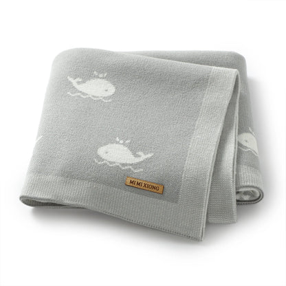 Baby Whale Nursery Blanket - Just Kidding Store