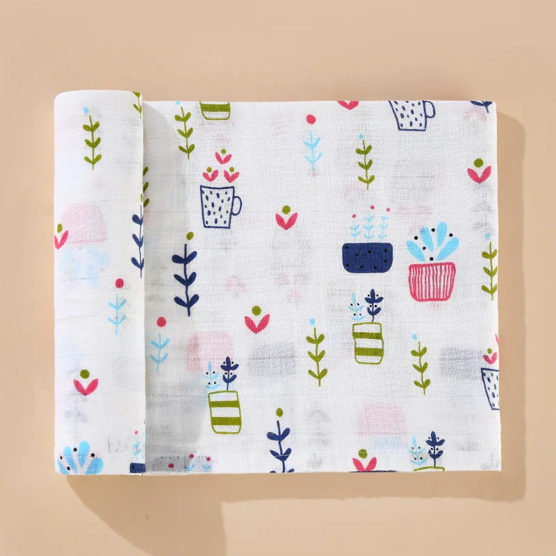 Muslin Blanket - 2 Layers Cotton Swaddle