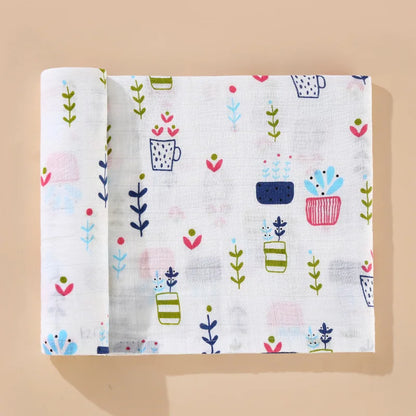 Muslin Blanket - 2 Layers Cotton Swaddle
