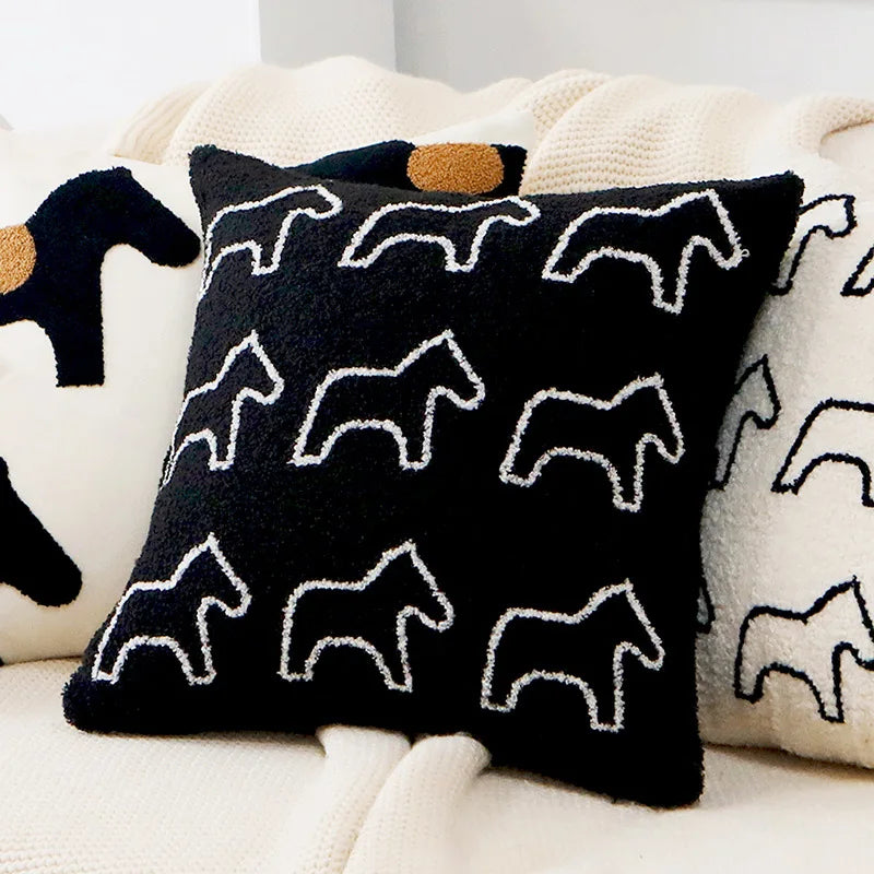 Pony Embroidered Cushion Covers - Just Kidding Store