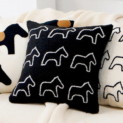 Pony Embroidered Cushion Covers - Just Kidding Store