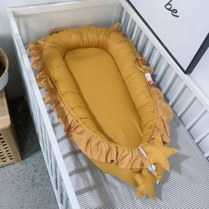 Ruffle Baby Nest - Portable Cocoon - Just Kidding Store