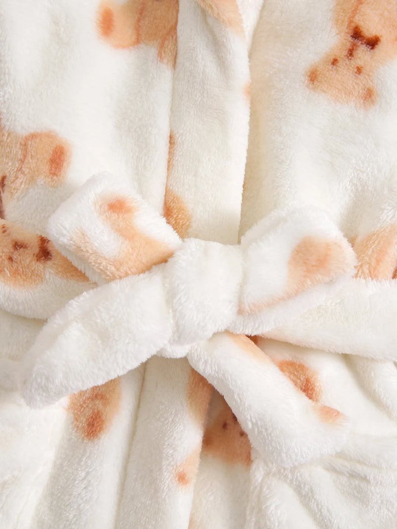 Teddy Bear Plush Hooded Robe - Just Kidding Store