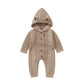 Hooded Baby Infant Winter Knitted Jumpsuit - Just Kidding Store