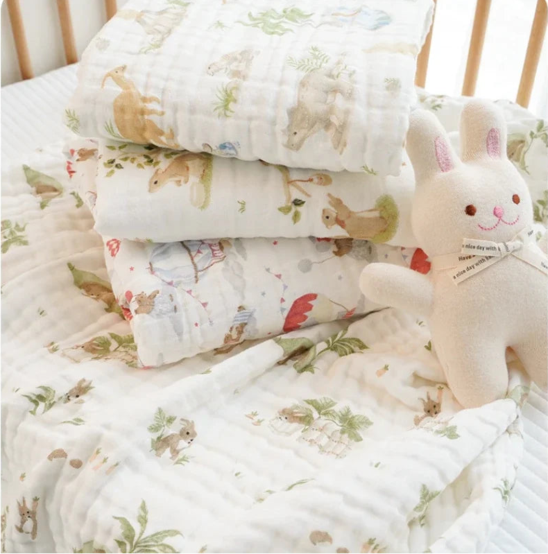 6 Layers Cotton Muslin Blanket - Just Kidding Store