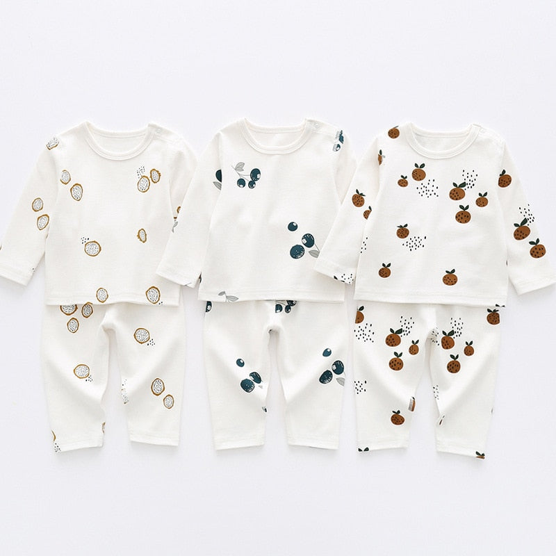 Boho Long Sleeve Baby Infant Toddler Pajamas Set - Just Kidding Store