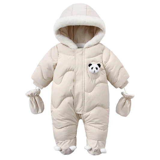 Winter Snowsuit - Warm Fleece Hooded Jumpsuit - Just Kidding Store