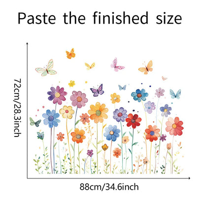 Whispering Meadow Watercolor Wall Stickers - Just Kidding Store