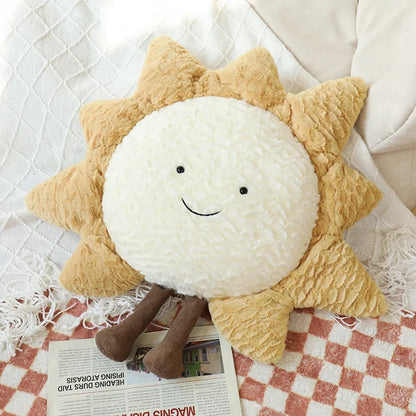 Happy Sun Star Moon Soft Cushion - Just Kidding Store