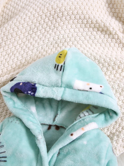 Safari Plush Hooded Robe - Just Kidding Store