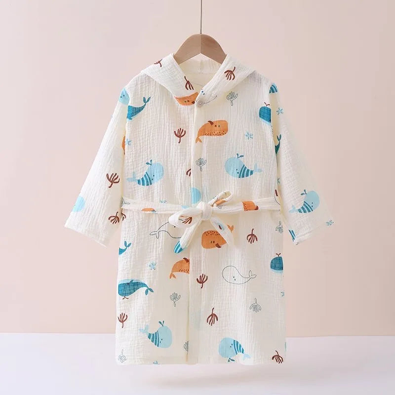 Muslin Cotton Bathrobes - Just Kidding Store