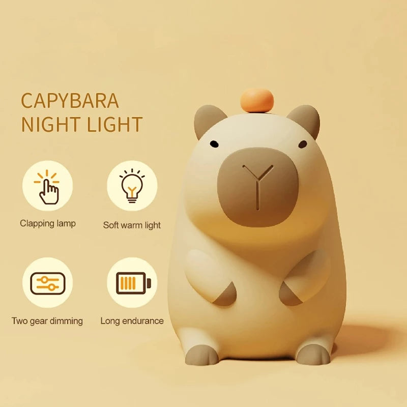 Capybara Silicone Night Light - Just Kidding Store