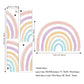 Watercolor Rainbow Fabric Wall Sticker - Just Kidding Store