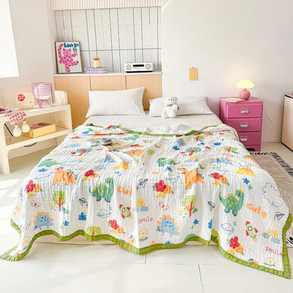 Pure Cotton Six Layer Muslin Blanket - Just Kidding Store