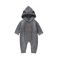Hooded Baby Infant Winter Knitted Jumpsuit - Just Kidding Store