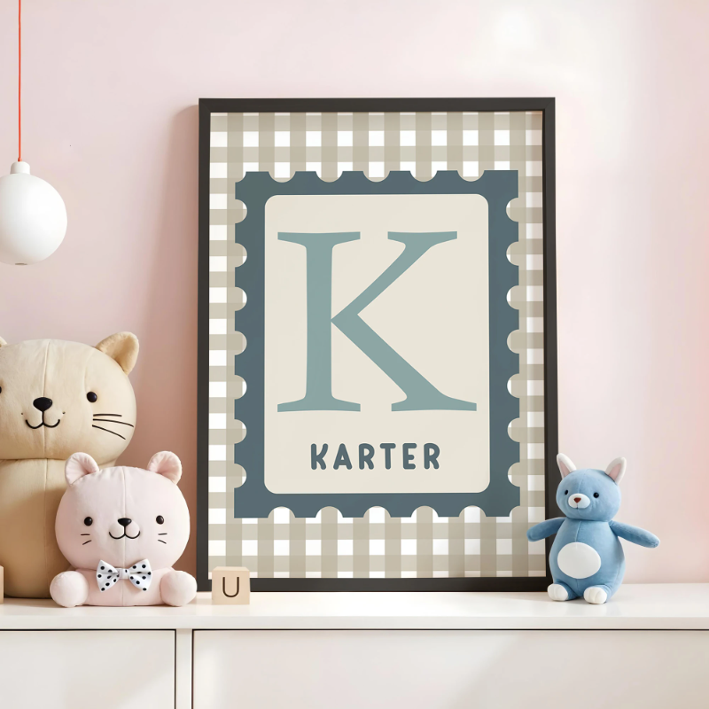 Personalized Custom Name Cartoon Canvas Print