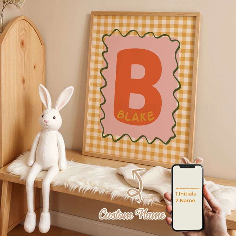 Personalized Custom Name Cartoon Canvas Print