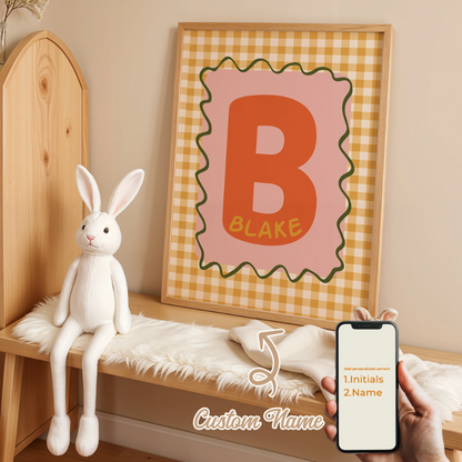 Personalized Custom Name Cartoon Canvas Print