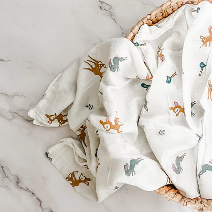 Muslin Blanket - 2 Layers Cotton Swaddle