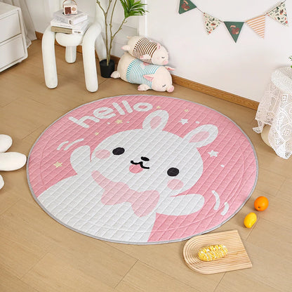 Activity Play Mat - Toy Storage Bag - White Bunny - Just Kidding Store