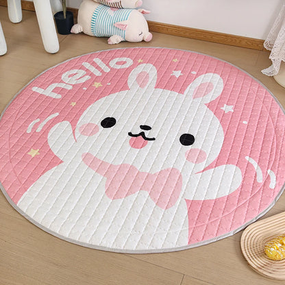 Activity Play Mat - Toy Storage Bag - White Bunny - Just Kidding Store