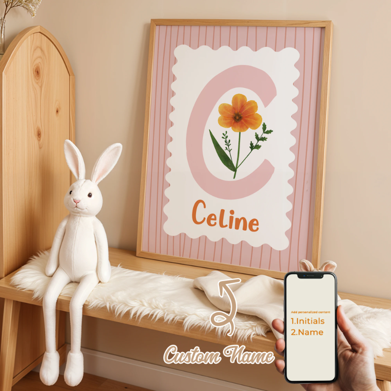 Personalized Custom Name Cartoon Canvas Print