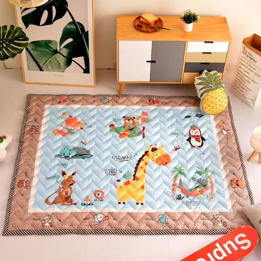 Quilted Children Play Mat Baby Anti Skid Crawling Mat - Just Kidding Store