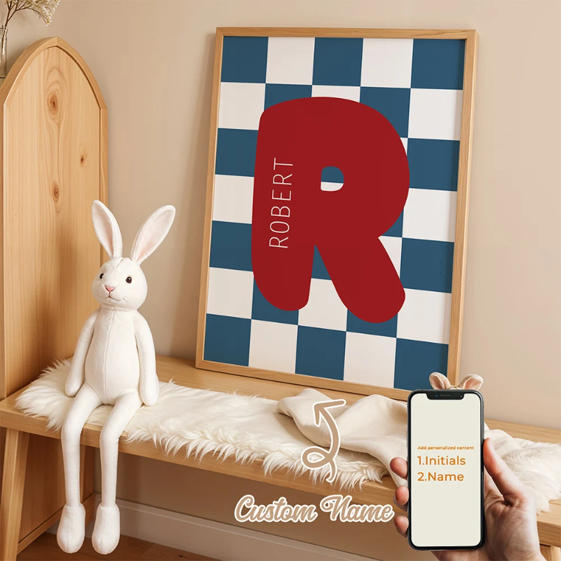 Personalized Custom Name Cartoon Canvas Print