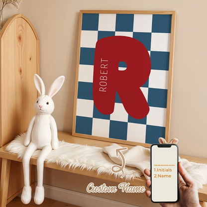 Personalized Custom Name Cartoon Canvas Print