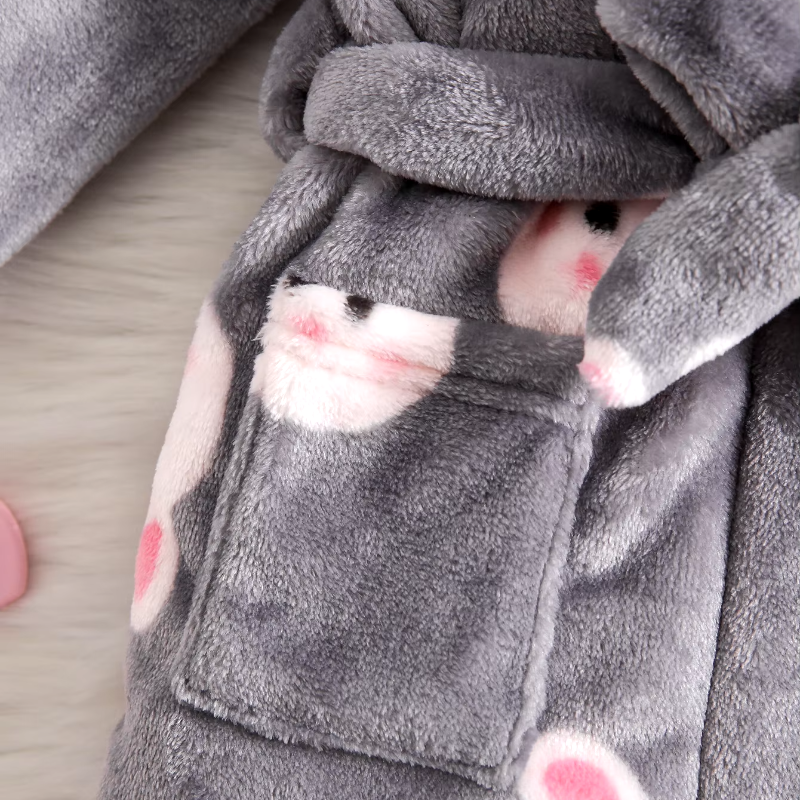 Bunny Plush Hooded Robe - Just Kidding Store