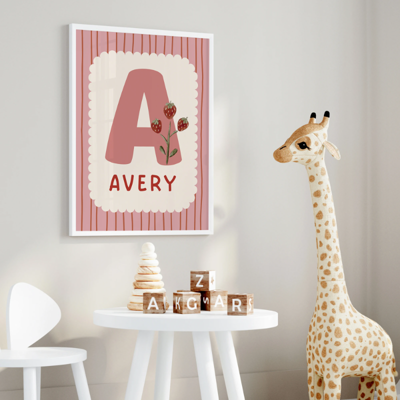 Personalized Custom Name Cartoon Canvas Print