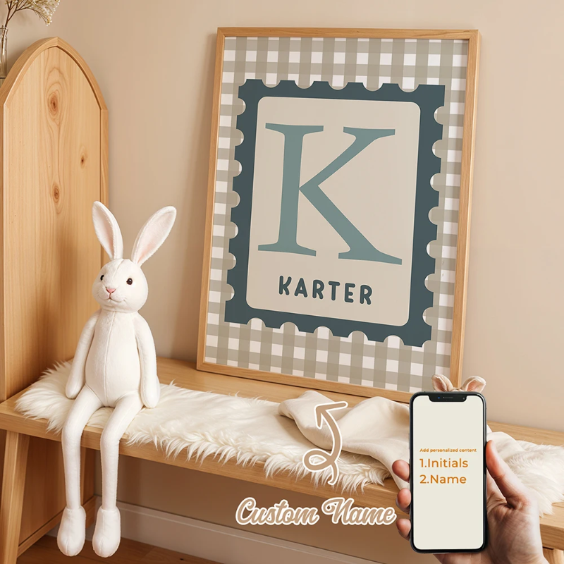 Personalized Custom Name Cartoon Canvas Print