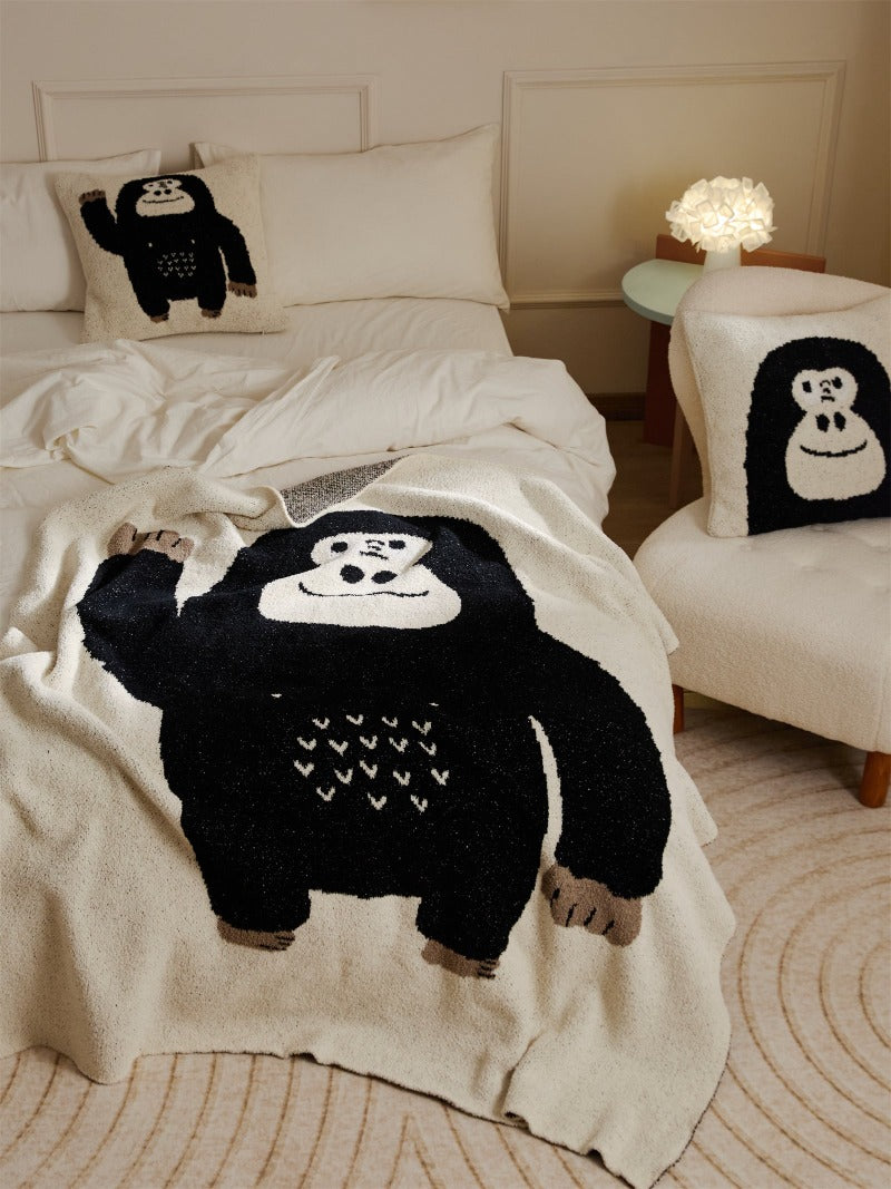 Fluffy Gorilla Throw Blanket - Just Kidding Store