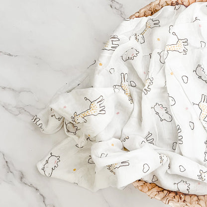 Muslin Blanket - 2 Layers Cotton Swaddle