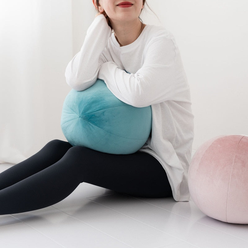 Ball Velvet Cushion - Round Pillow - Just Kidding Store