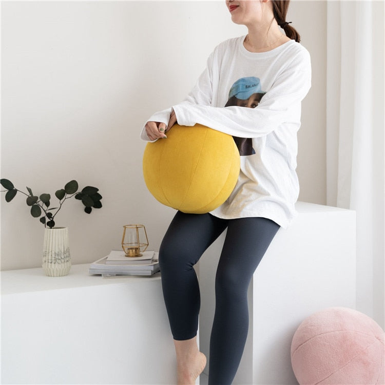 Ball Velvet Cushion - Round Pillow - Just Kidding Store