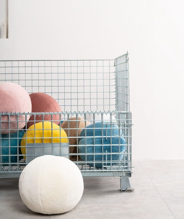 Ball Velvet Cushion - Round Pillow - Just Kidding Store