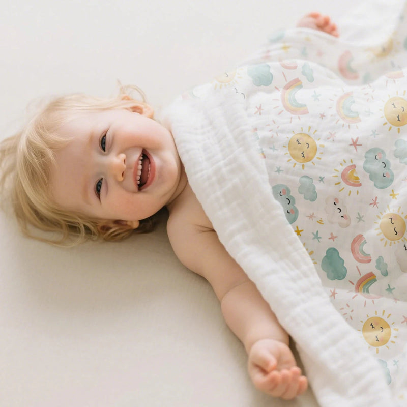 6 Layers Soft Cotton Muslin Swaddle Blanket  - Just Kidding Store