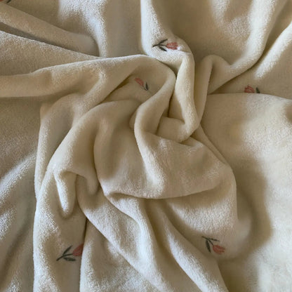 Embroidered Polar Fleece Baby Children Blanket - Just Kidding Store