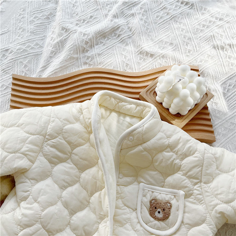 Baby Bear Quilted Romper - Just Kidding Store