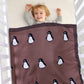 Baby Penguin Cotton Knitted Blanket - Just Kidding Store