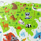 World Map With Animals Decal I Love The World Wall Sticker Just Kidding Store