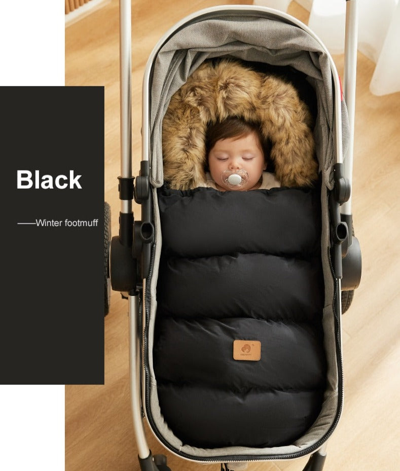 Winter Windproof Footmuff - Universal Pram Sleepsack 0-24M