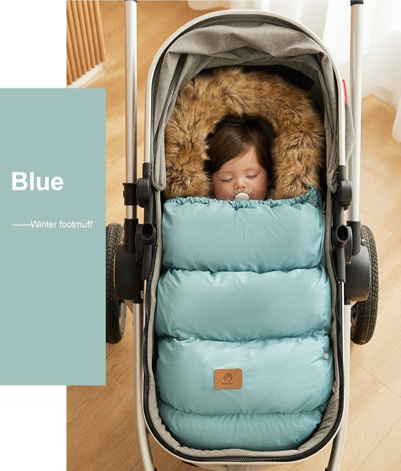 Winter Windproof Footmuff - Universal Pram Sleepsack 0-24M - Just Kidding Store