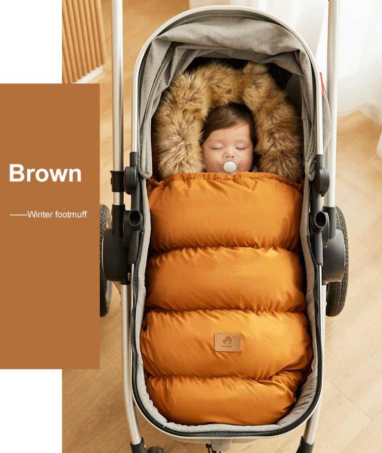 Winter Windproof Footmuff - Universal Pram Sleepsack 0-24M - Just Kidding Store