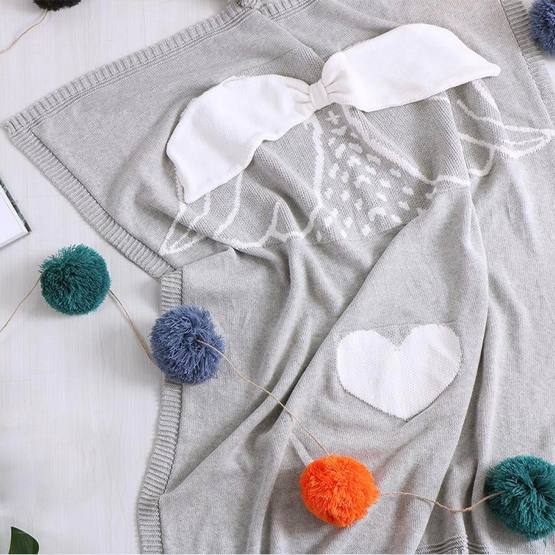 Angel Wings Kids Cotton Blanket - Just Kidding Store