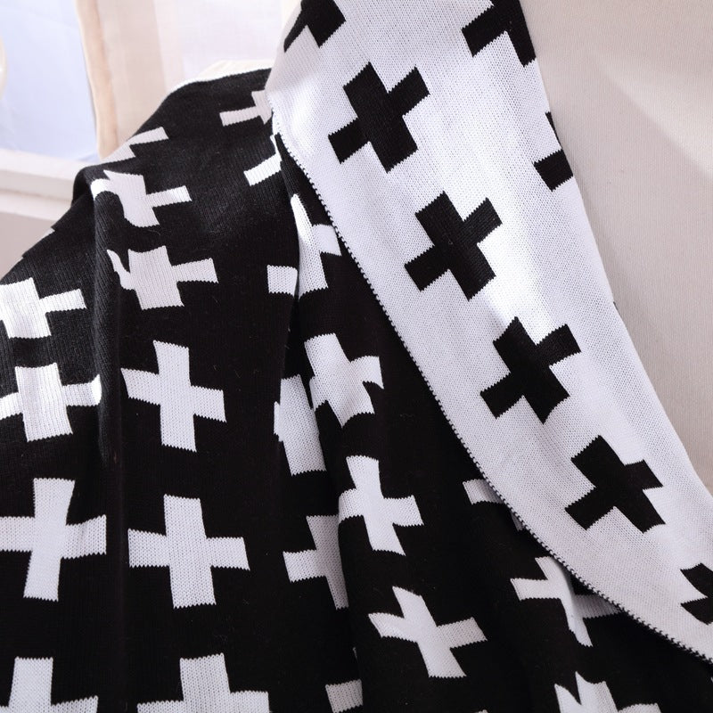 Double Sided Swiss Cross Blanket - Just Kidding Store